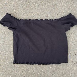 Off the shoulder crop top
